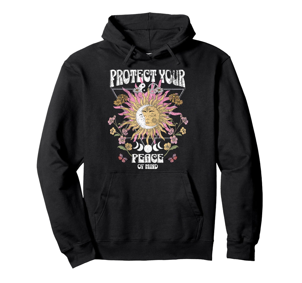 Protect Your Peace Celestial Sun Moon Hoodie - Streetwear Style Unisex - T-Shirt, Sweatshirt, Hoodie