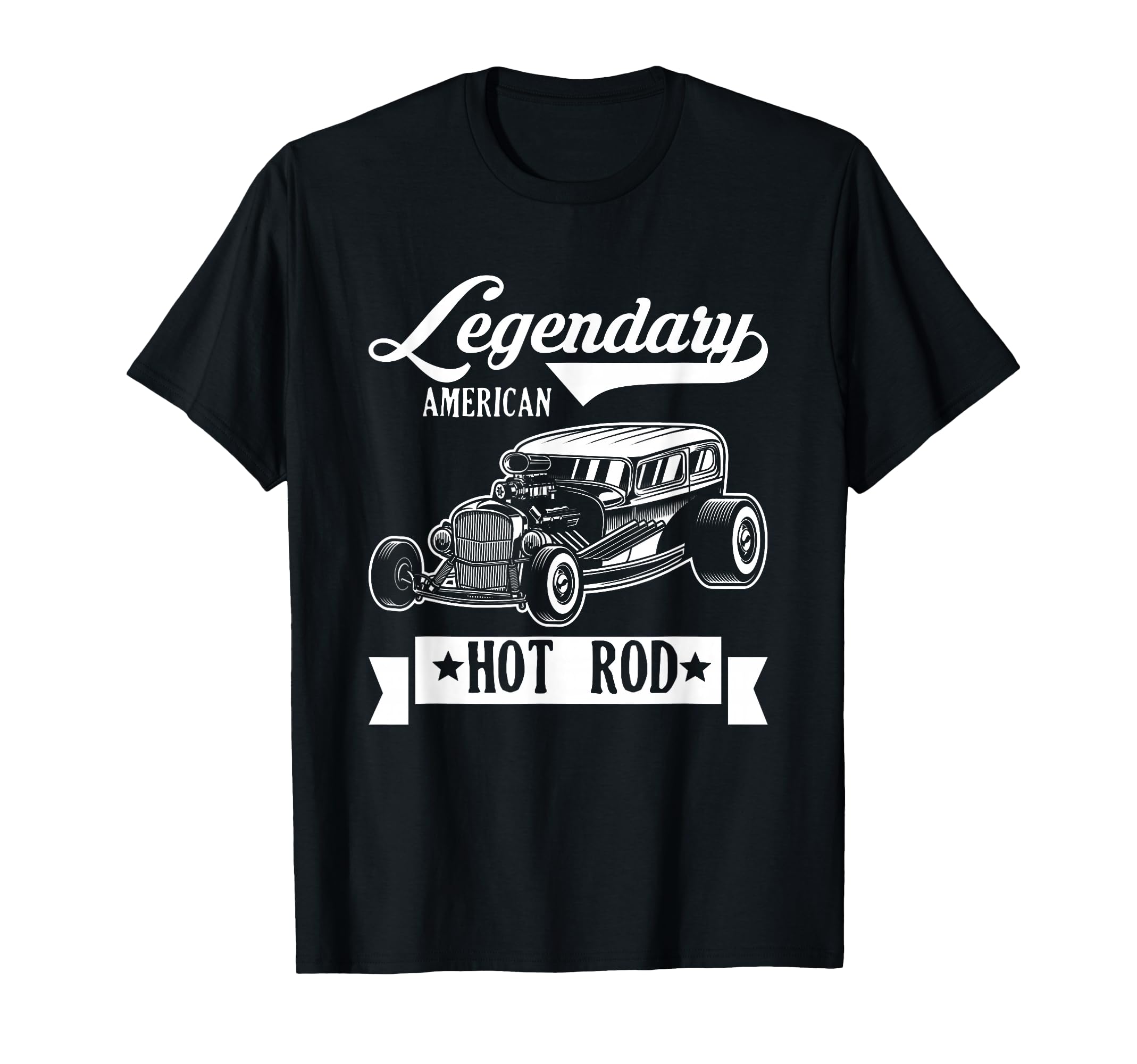 Legendary Hot Rod American Old Car T-Shirt - Custom Art Print for Adults - T-Shirt, Sweatshirt, Hoodie