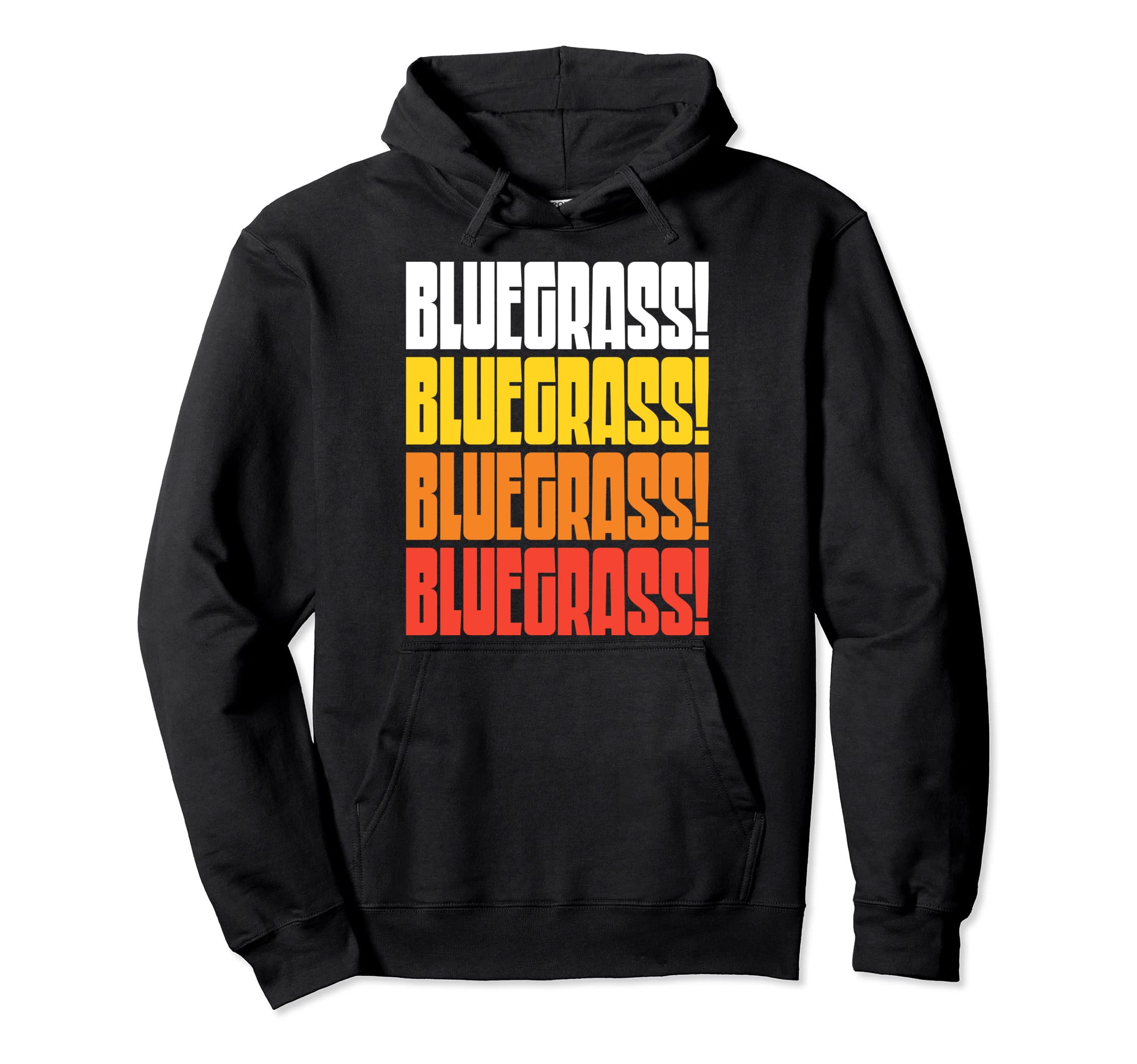 Bluegrass Funny 70S 80S Typography Hoodie - Graphic Print for Adults - T-Shirt, Sweatshirt, Hoodie