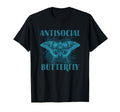 Gifts Introverts Antisocial Butterfly T-Shirt - Minimalist Print for Adults - T-Shirt, Sweatshirt, Hoodie