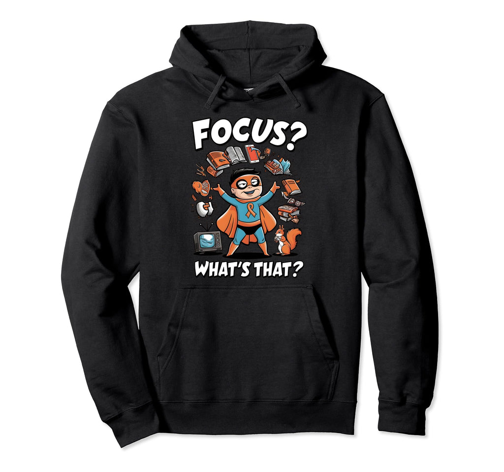 Adhd Awareness Neurodiversity Focus Hoodie - Minimalist Print for Adults - T-Shirt, Sweatshirt, Hoodie