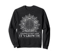 Mandala Floral Brain Yoga Affirmation Sweatshirt - Minimalist Print Unisex - T-Shirt, Sweatshirt, Hoodie