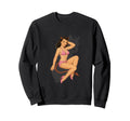 Wwii Sassy She Devil Bomber Pinup Sweatshirt - Trendy Graphic for Adults - T-Shirt, Sweatshirt, Hoodie