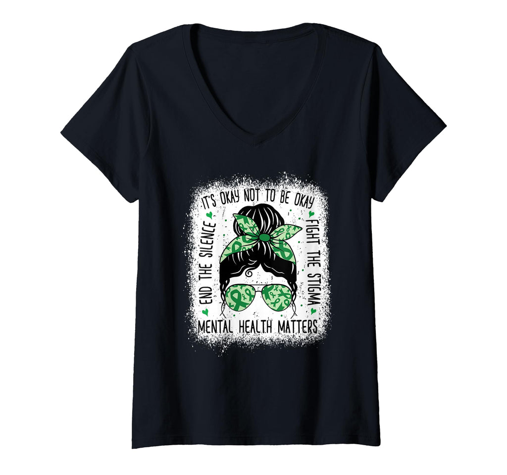 Womens Mental Health Matters Messy T-Shirt - Minimalist Print for Adults - T-Shirt, Sweatshirt, Hoodie