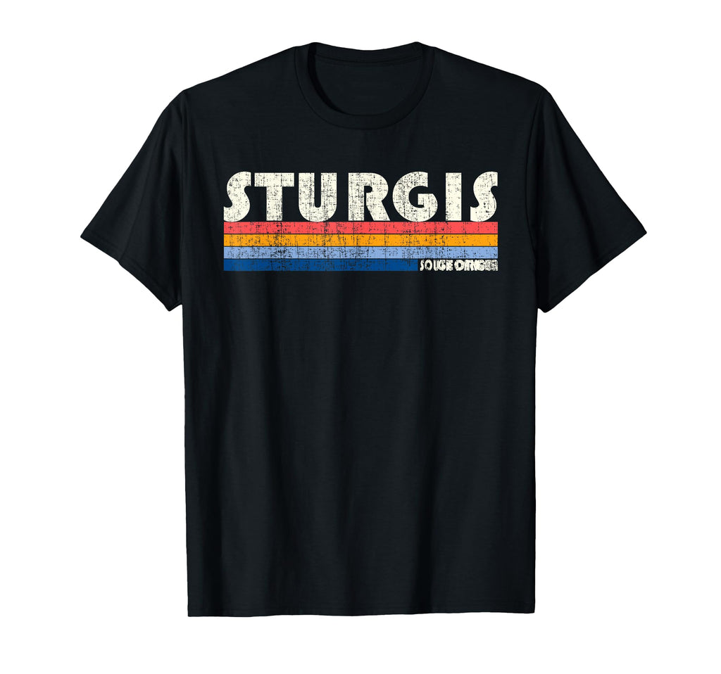 70S 80S Sturgis Sd T-Shirt - Custom Art Print for Adults - T-Shirt, Sweatshirt, Hoodie