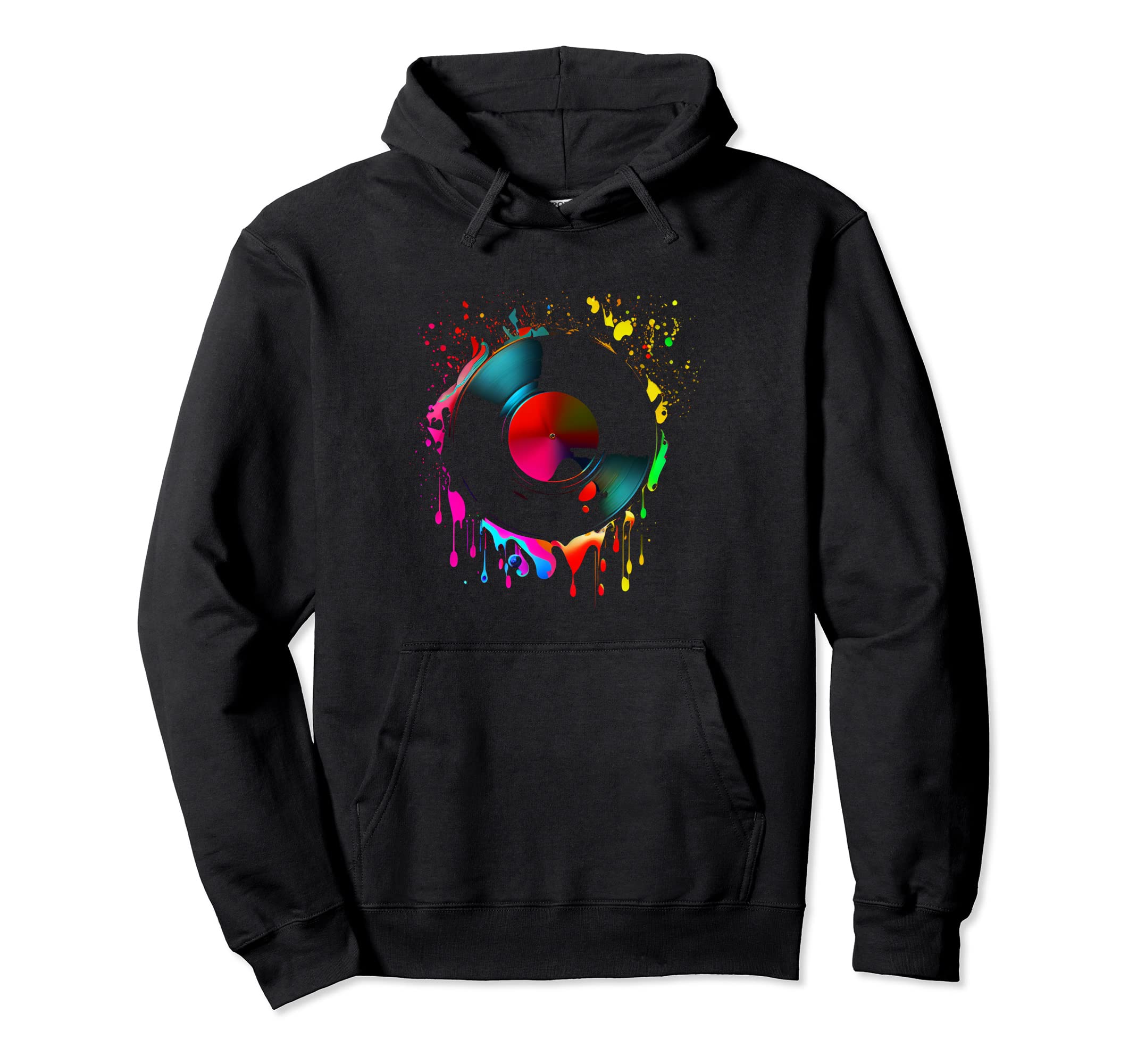 Vinyl 80S Record Turntable Hoodie - Novelty Apparel Men Women - T-Shirt, Sweatshirt, Hoodie