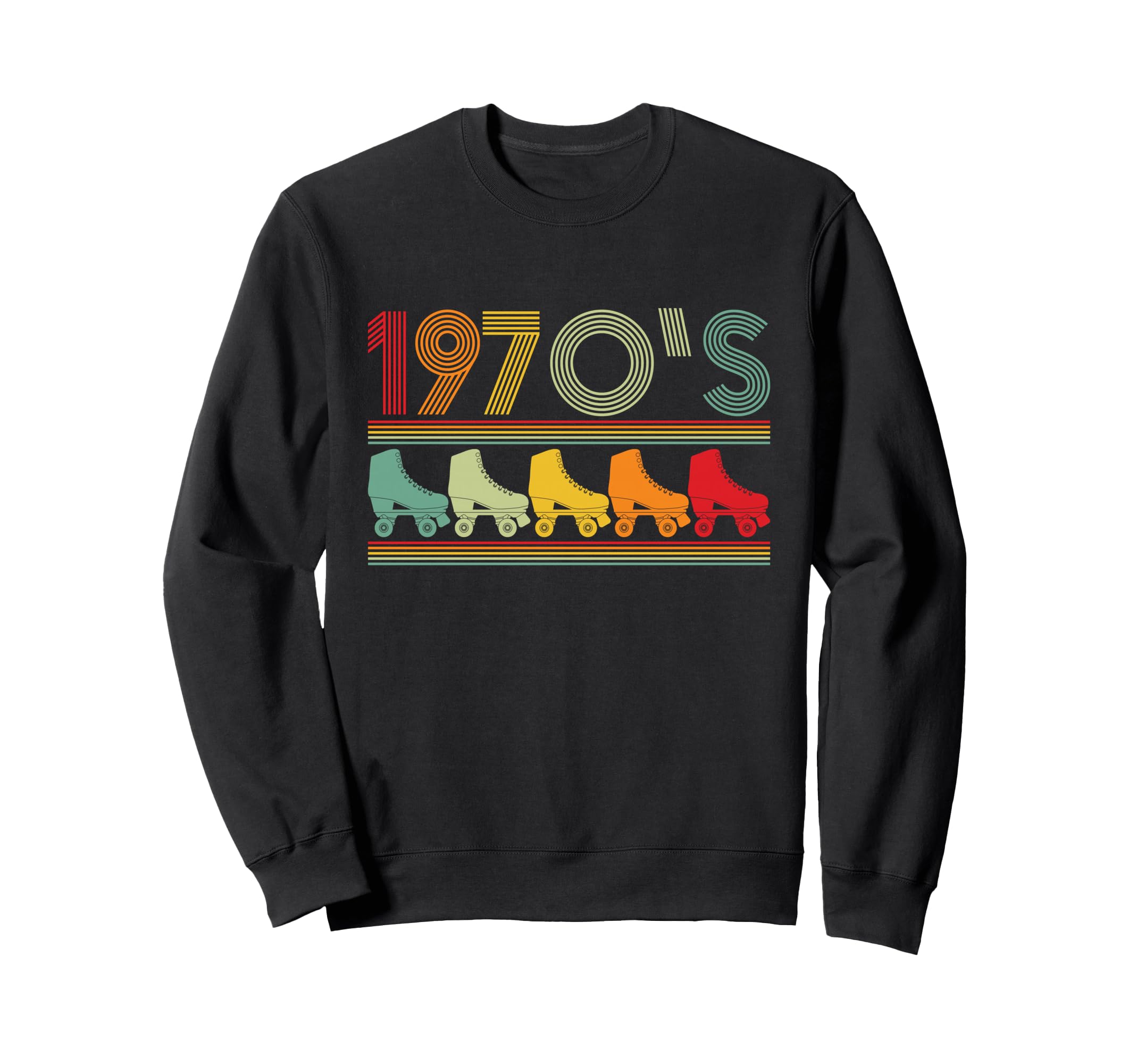 1970S Speed Roller Skating Roller Sweatshirt - Unique Graphic for Adults - T-Shirt, Sweatshirt, Hoodie