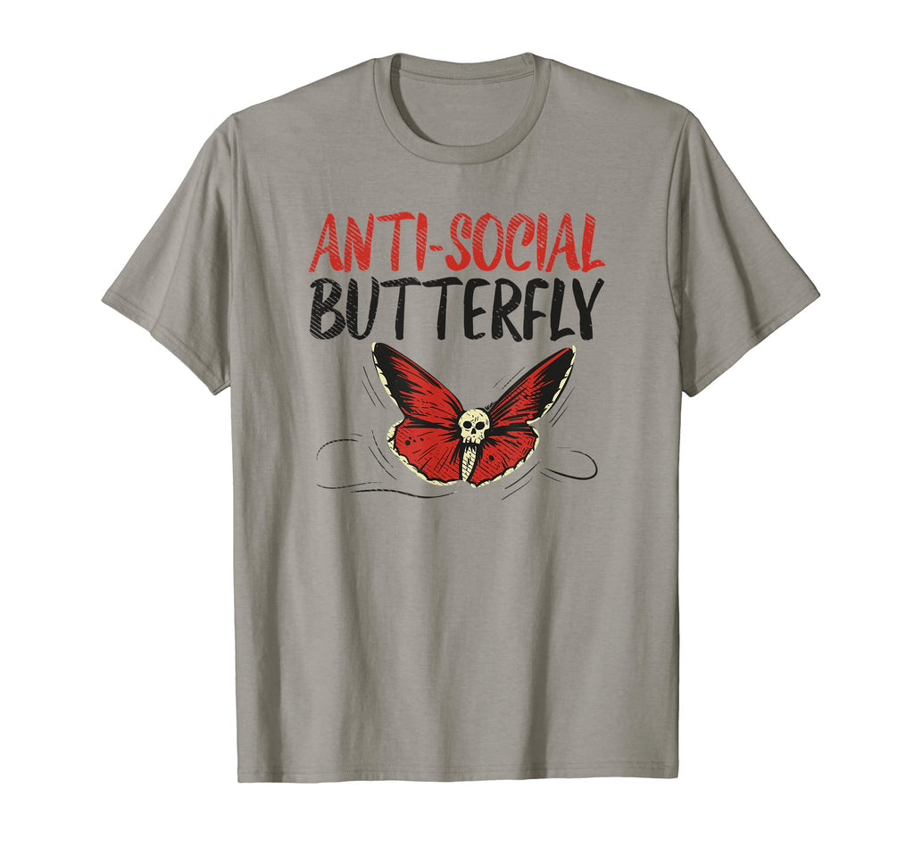 Anti Social Butterfly Goth Gothic Solitude T-Shirt - Trendy Graphic Unisex - T-Shirt, Sweatshirt, Hoodie