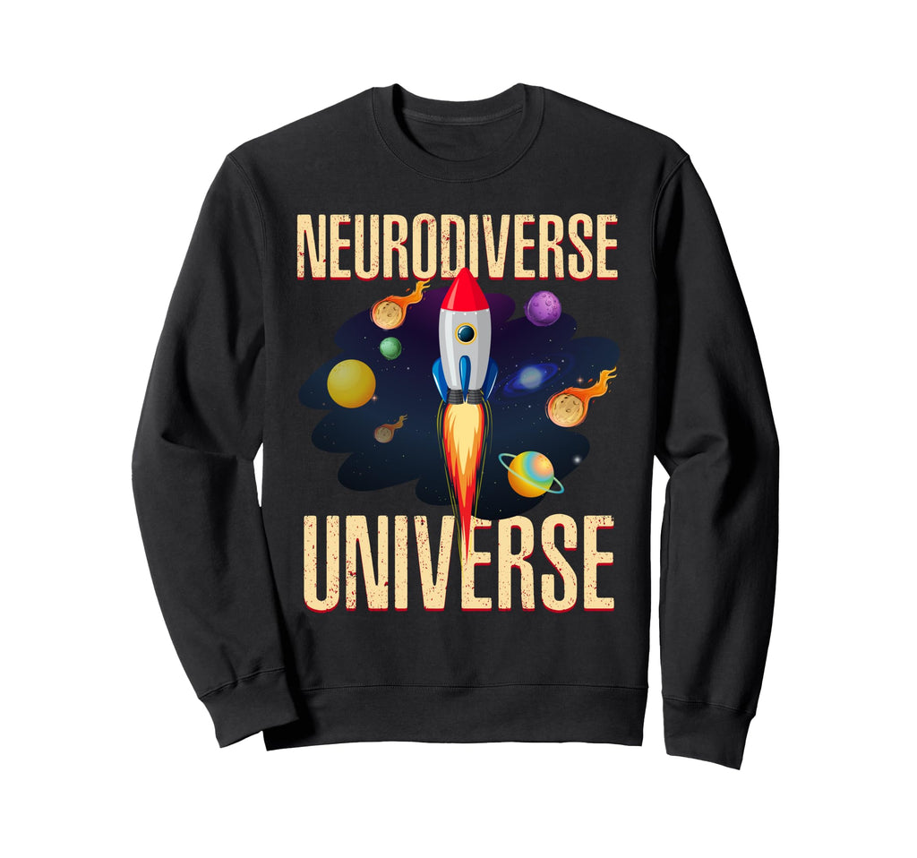 Neurodiversity Universe Asd Brain Sweatshirt - Trendy Graphic Men Women - T-Shirt, Sweatshirt, Hoodie