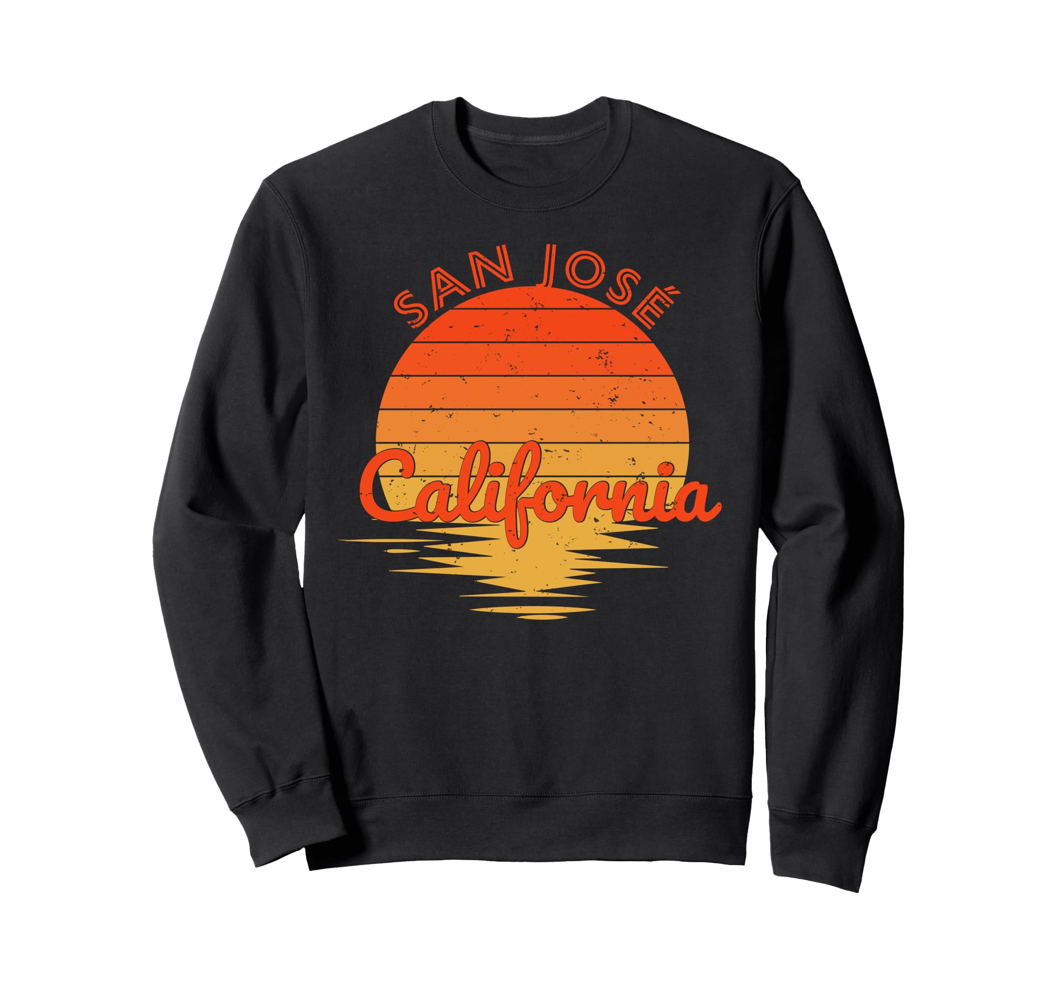 San Jose California Sunset Sweatshirt - Fun Novelty Design Unisex - T-Shirt, Sweatshirt, Hoodie