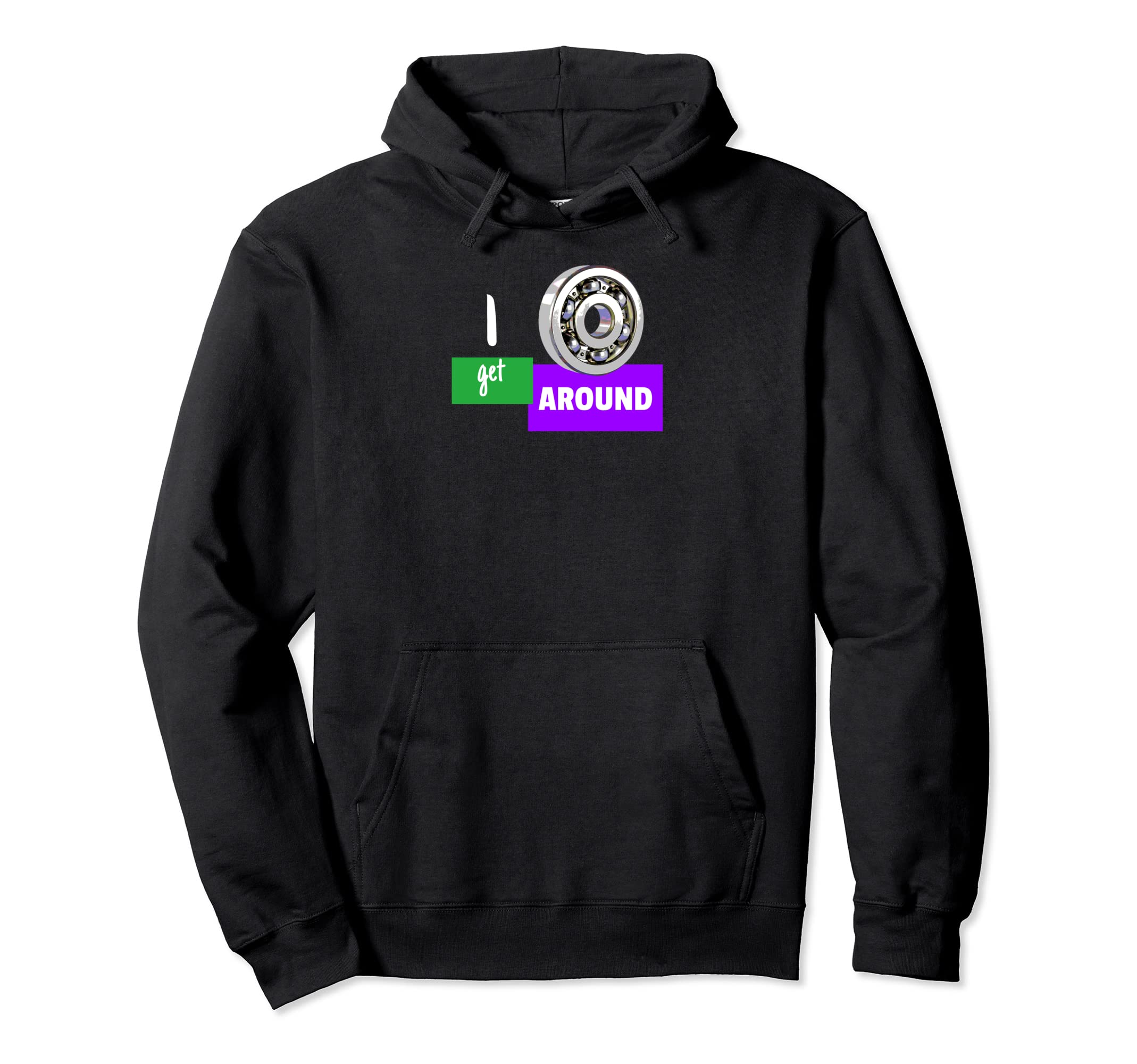 Roller Bearing To Get Around Skate 80S Hoodie - Trendy Graphic Men Women - T-Shirt, Sweatshirt, Hoodie