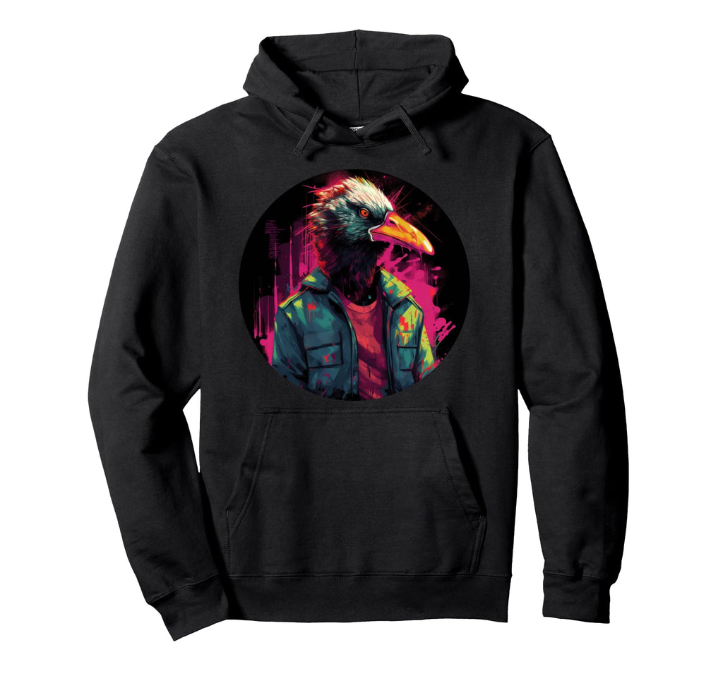 Bird Street Art Urban Graffiti Hoodie - Casual Everyday Wear for Adults - T-Shirt, Sweatshirt, Hoodie