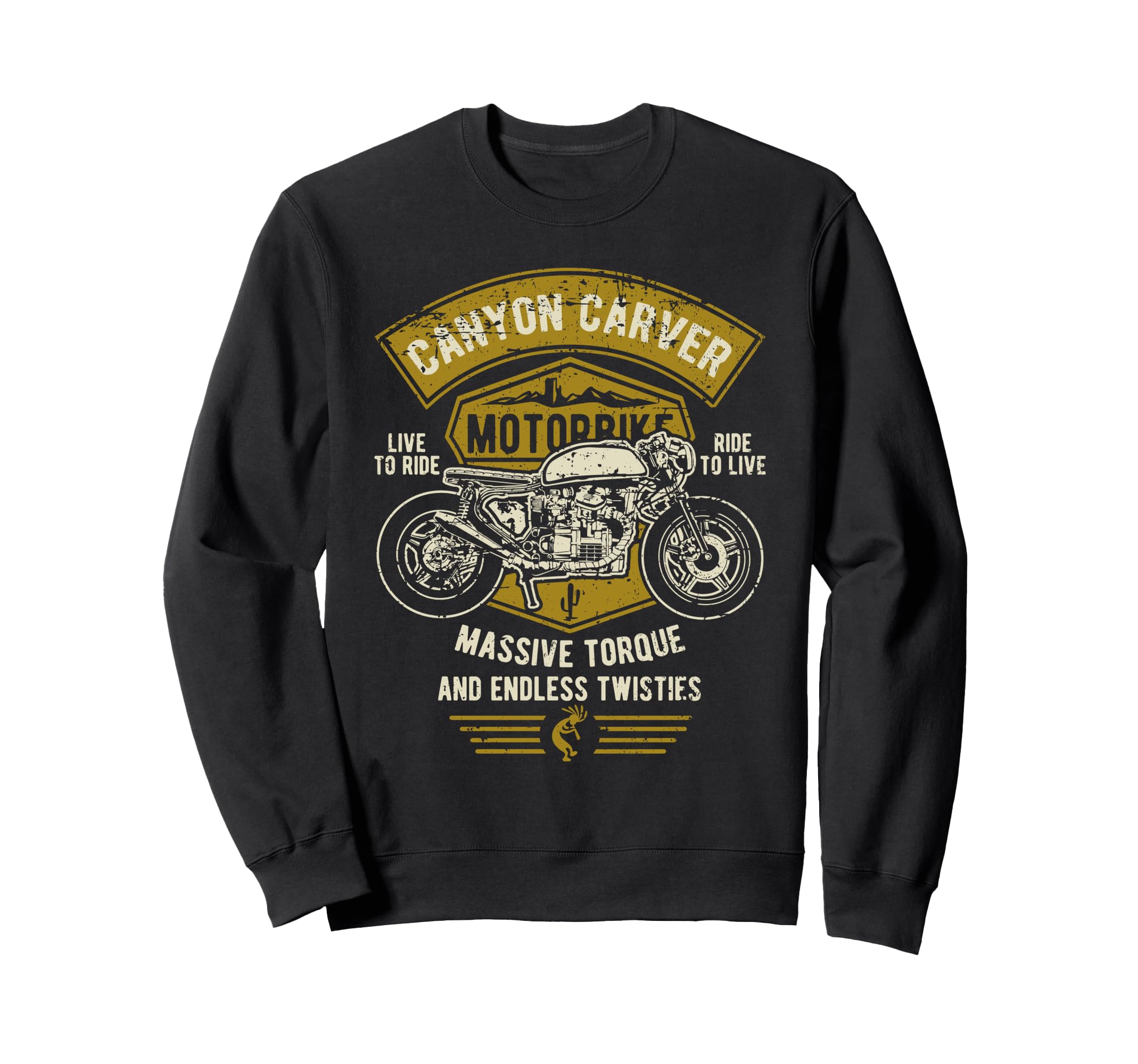 Canyon Carver Motorcycle Sweatshirt - Fun Novelty Design for Adults - T-Shirt, Sweatshirt, Hoodie