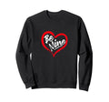 Distressed Be Mine Heart Valentine Sweatshirt - Minimalist Print Unisex - T-Shirt, Sweatshirt, Hoodie