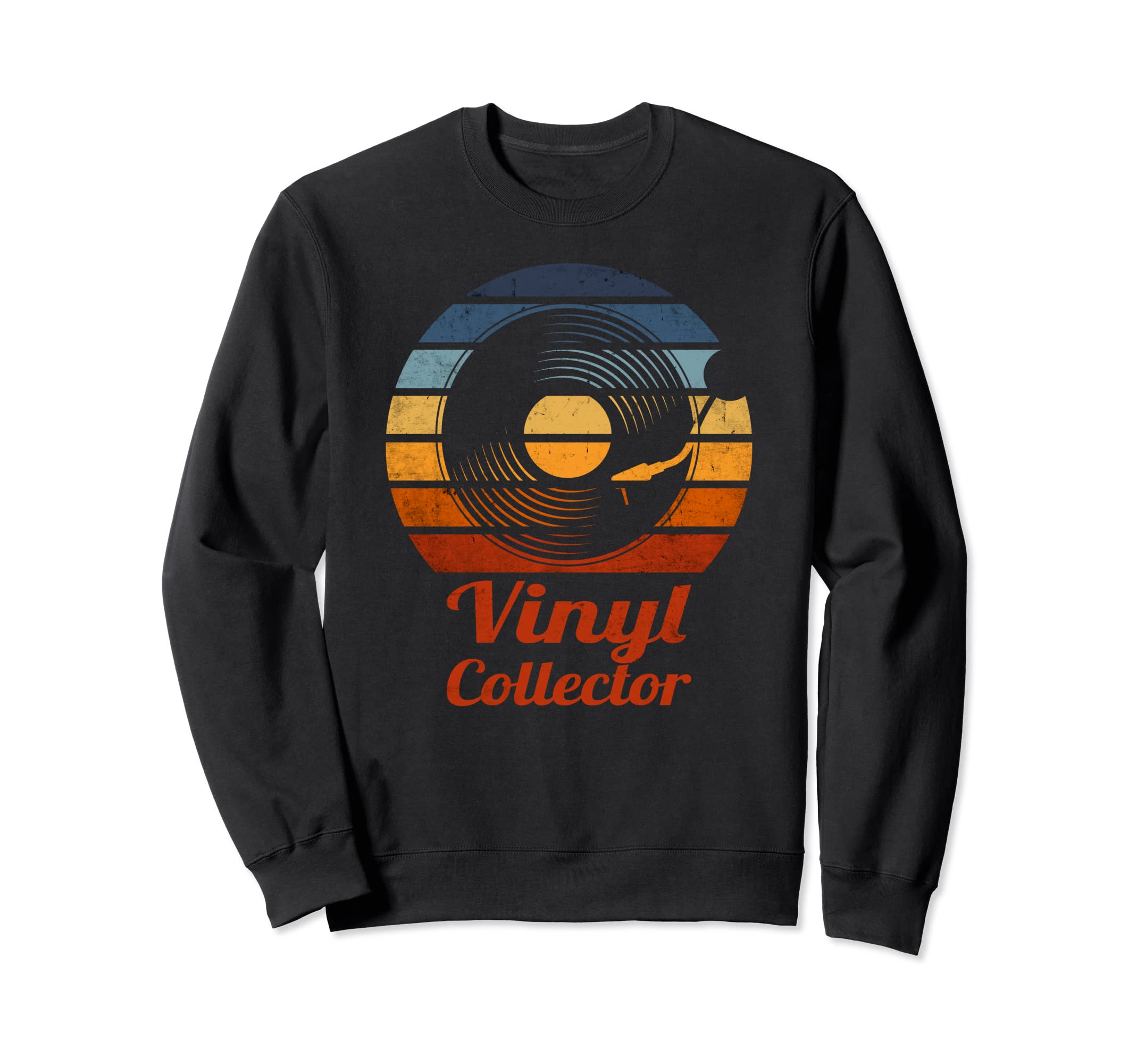 Vinyl Collector Record Player Sweatshirt - Fun Novelty Design for Adults - T-Shirt, Sweatshirt, Hoodie