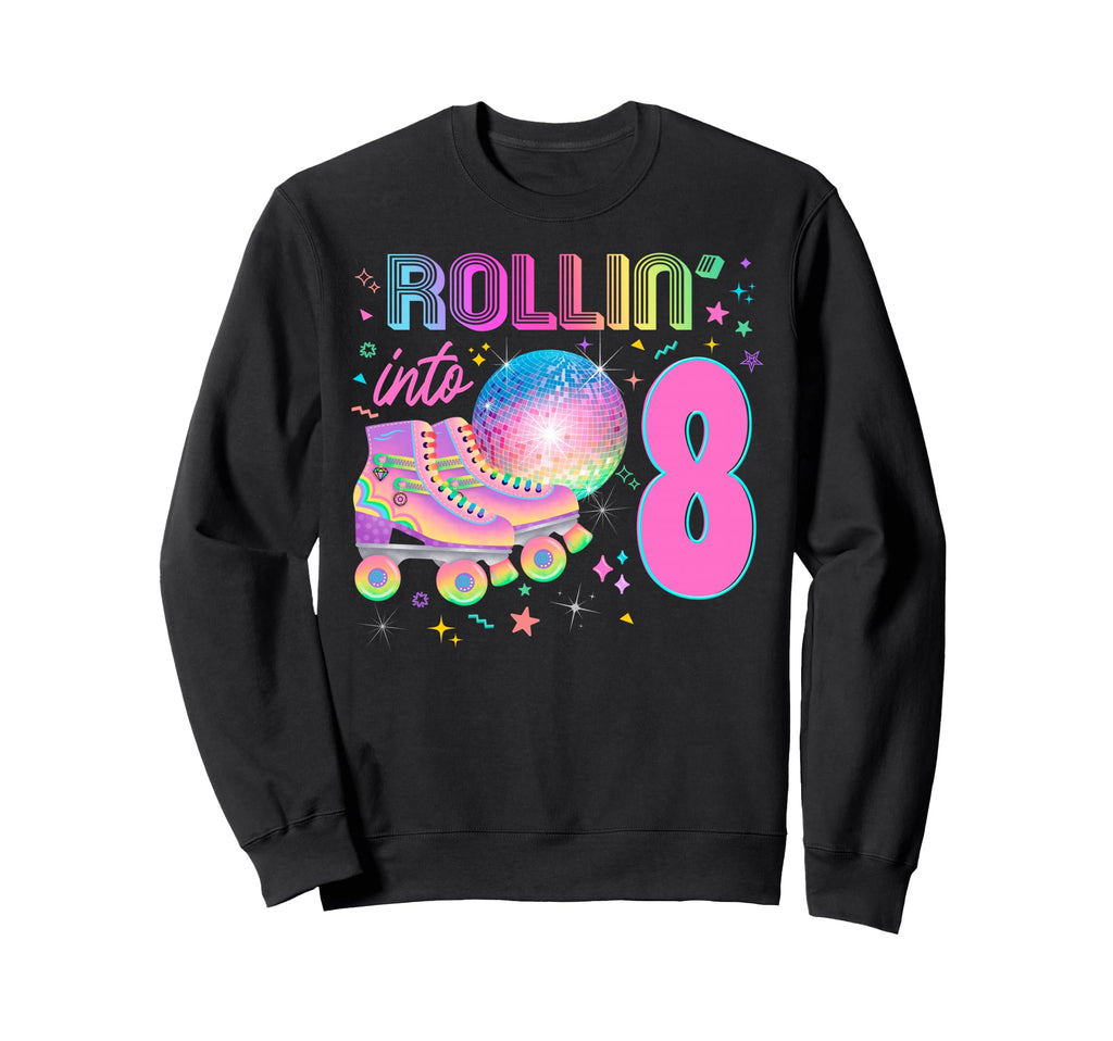 Roller Skates Party Skating 80S Sweatshirt - Custom Art Print Men Women - T-Shirt, Sweatshirt, Hoodie