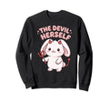 Devil Herself Occult Dark Feminine Sweatshirt - Graphic Print Unisex - T-Shirt, Sweatshirt, Hoodie