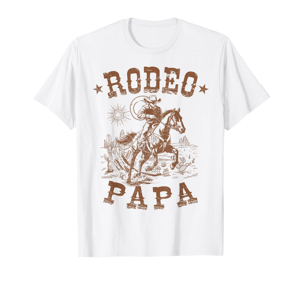 Rodeo Papa Western Cowboy Family T-Shirt - Minimalist Print for Adults - T-Shirt, Sweatshirt, Hoodie