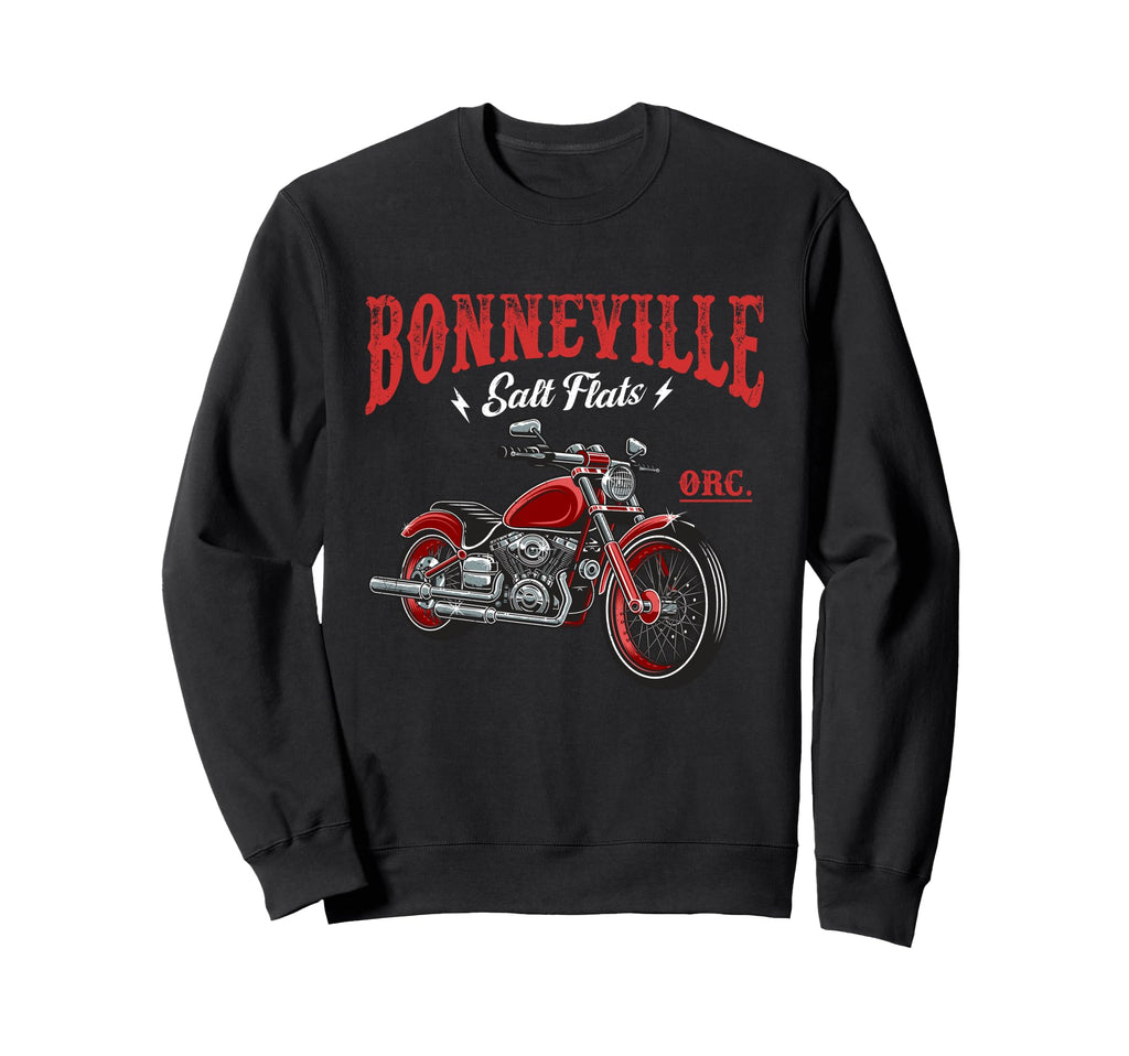 Motorcycle Racing Bonneville Salt Sweatshirt - Casual Everyday Wear Unisex - T-Shirt, Sweatshirt, Hoodie