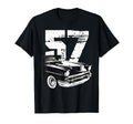 1957 57 Bel Air 50S Silhouette Old T-Shirt - Aesthetic Graphic Men Women - T-Shirt, Sweatshirt, Hoodie