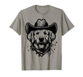 Happy Golden Retriever Cowboy T-Shirt - Casual Everyday Wear Unisex - T-Shirt, Sweatshirt, Hoodie