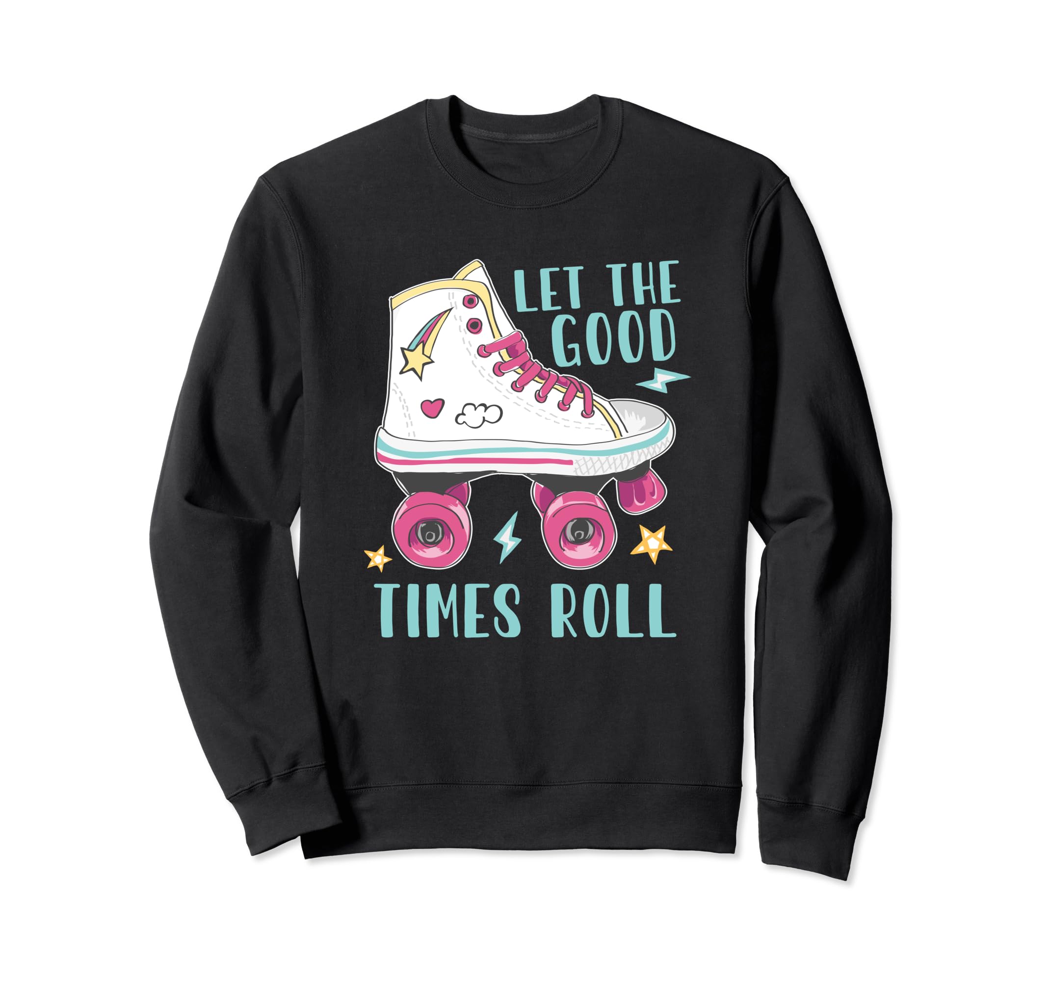 Roller Skating Derby Skater 70S Sweatshirt - Unique Graphic Men Women - T-Shirt, Sweatshirt, Hoodie