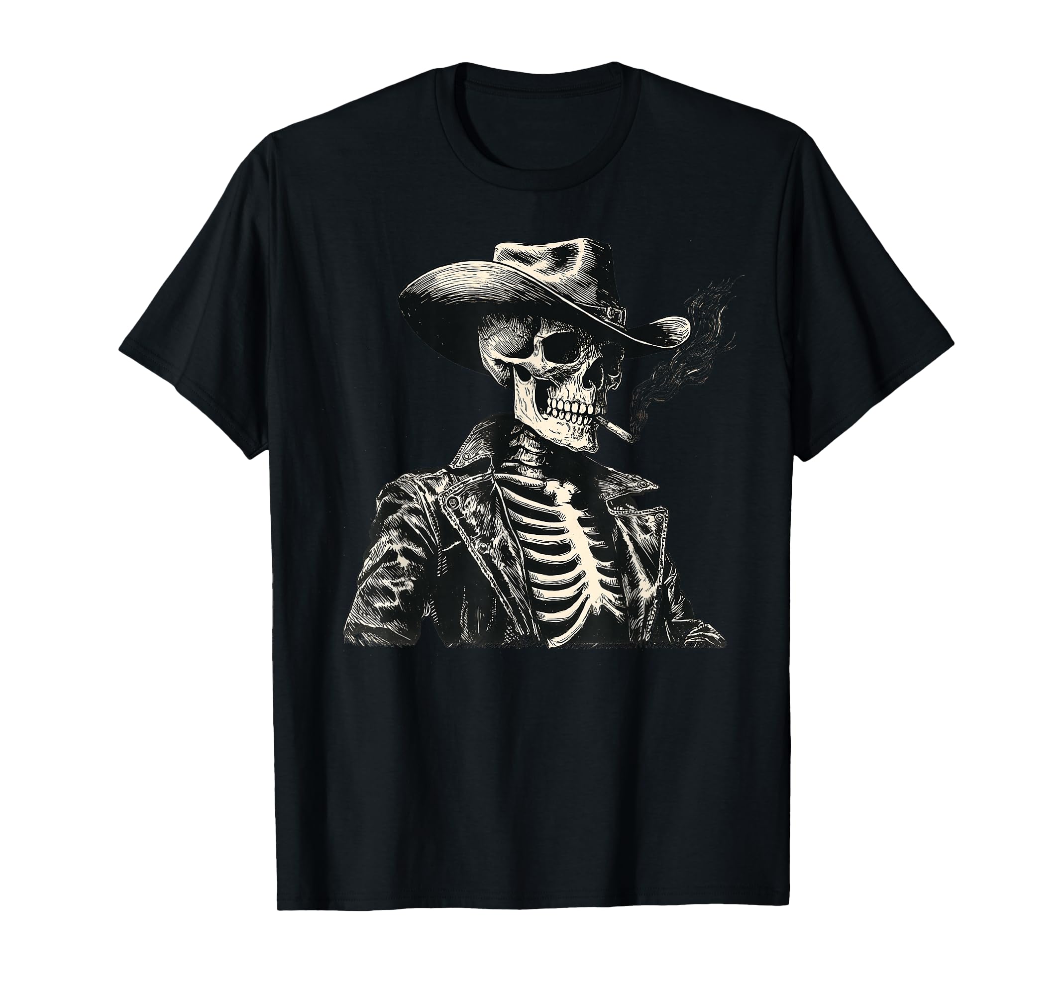 Rodeo Western Cowboy Skeleton T-Shirt - Streetwear Style Men Women - T-Shirt, Sweatshirt, Hoodie