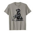 Raccoon Cowboy Cowgirl Panda Trash T-Shirt - Fun Novelty Design Unisex - T-Shirt, Sweatshirt, Hoodie