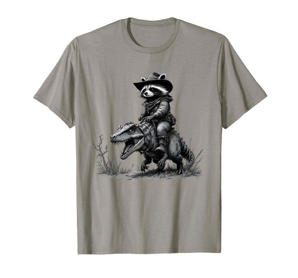 Raccoon Cowboy Cowgirl Panda Trash T-Shirt - Unique Graphic for Adults - T-Shirt, Sweatshirt, Hoodie
