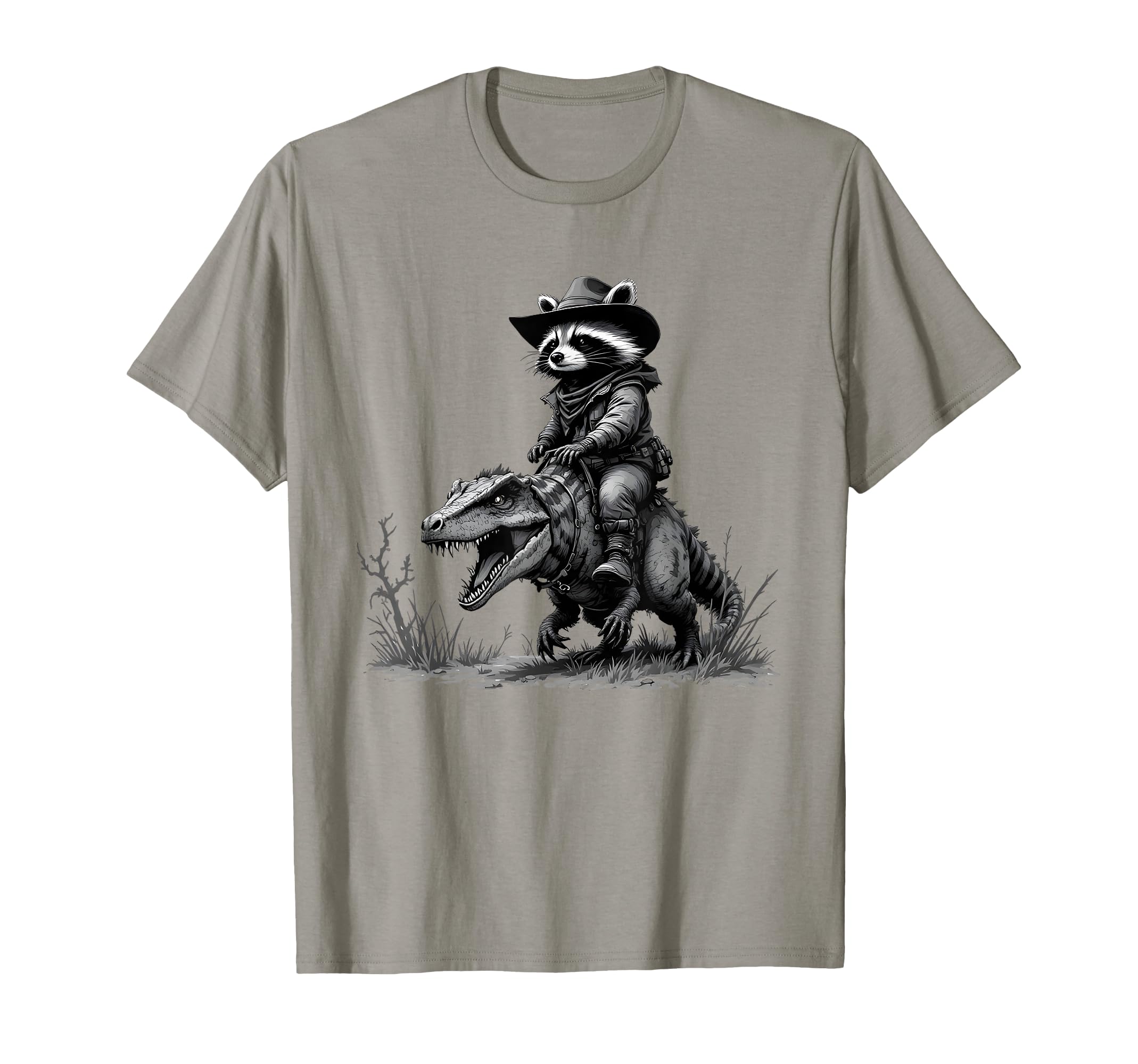 Raccoon Cowboy Cowgirl Panda Trash T-Shirt - Unique Graphic for Adults - T-Shirt, Sweatshirt, Hoodie