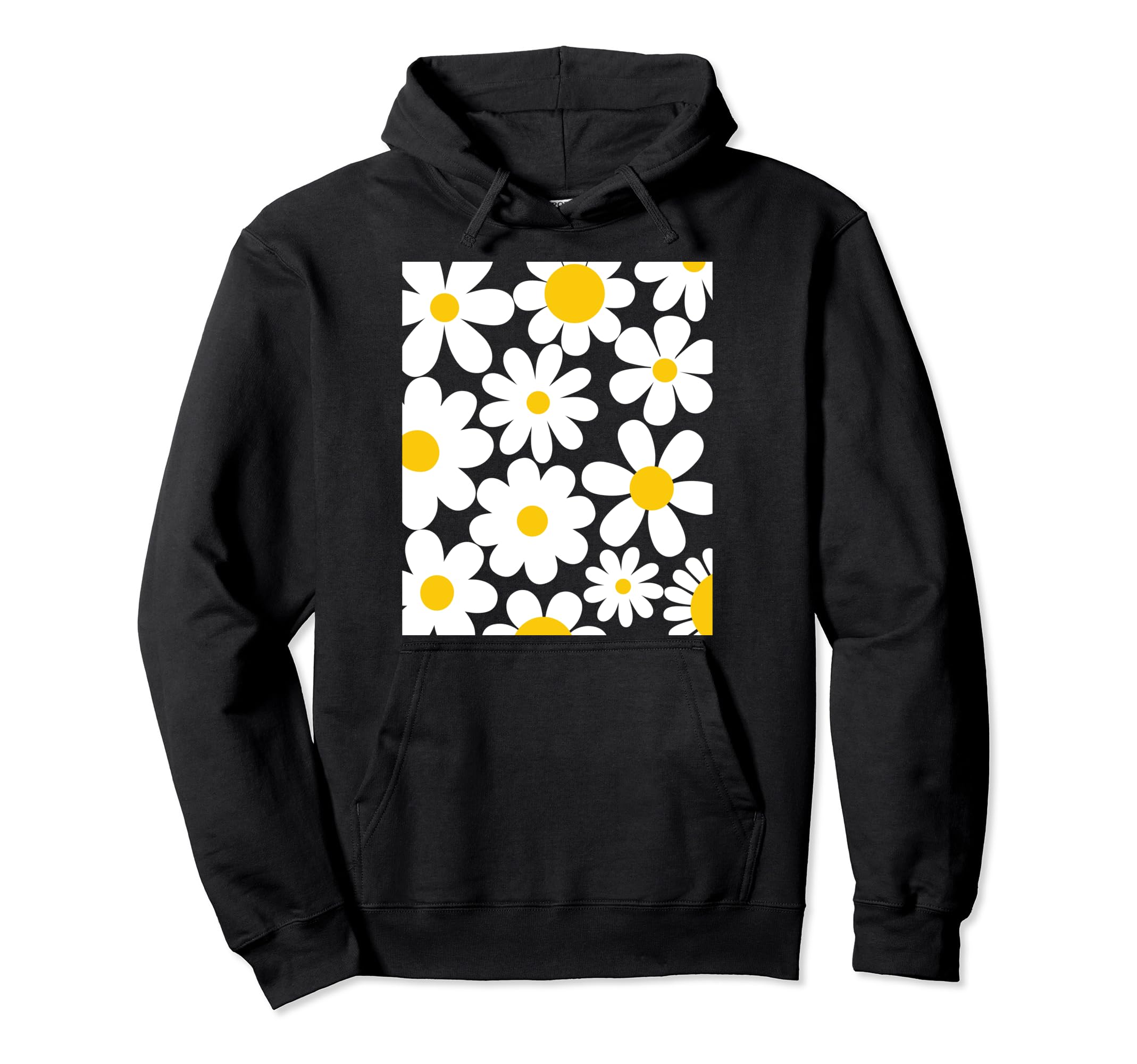 Daisy Flower Floral Pattern Hoodie - Streetwear Style Unisex - T-Shirt, Sweatshirt, Hoodie