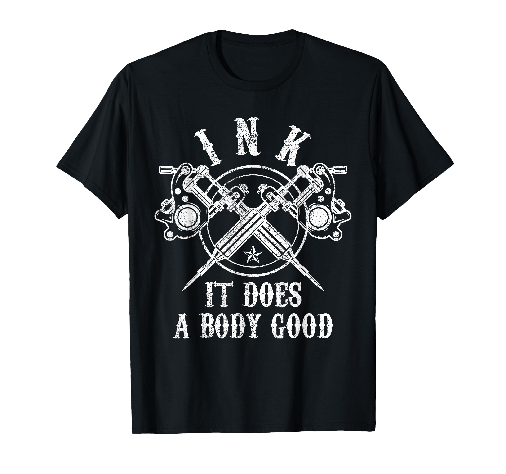Tattoo Guns Ink Inked Funny Tattoo T-Shirt - Unique Graphic for Adults - T-Shirt, Sweatshirt, Hoodie