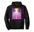 80S Vaporwave Palm Trees Sunset Hoodie - Fun Novelty Design Men Women - T-Shirt, Sweatshirt, Hoodie