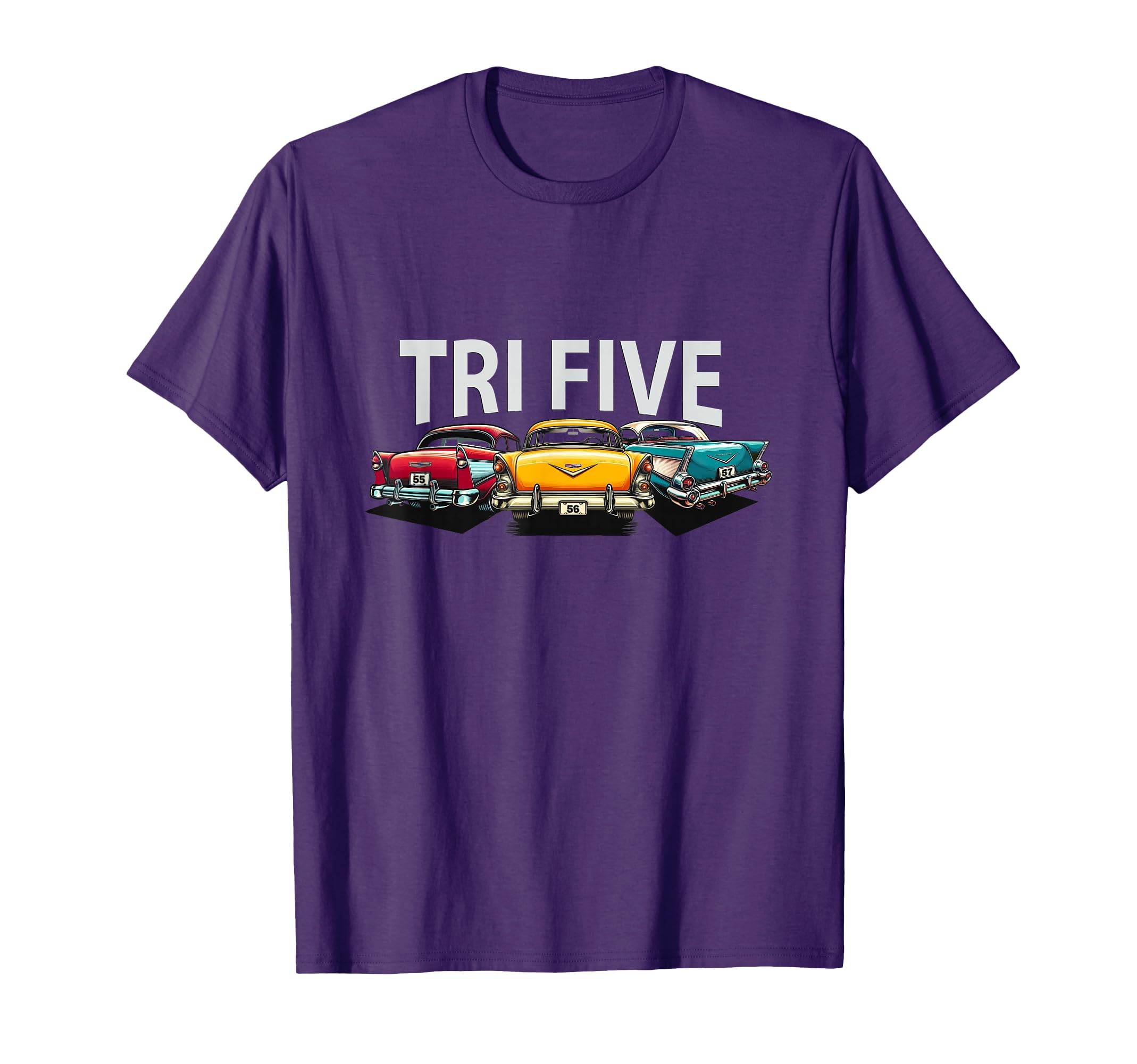 Tri Five Bel Air Cars 1955 1956 1957 T-Shirt - Casual Everyday Wear Unisex - T-Shirt, Sweatshirt, Hoodie