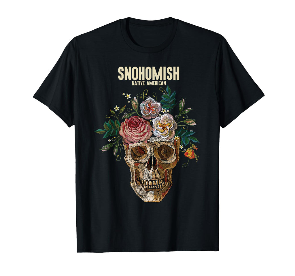 Snohomish American Indian Tribe Floral T-Shirt - Aesthetic Graphic Unisex - T-Shirt, Sweatshirt, Hoodie