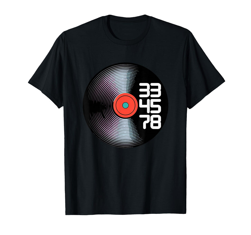 Vinyl Record Music Lovers Record Player T-Shirt - Minimalist Print Unisex - T-Shirt, Sweatshirt, Hoodie