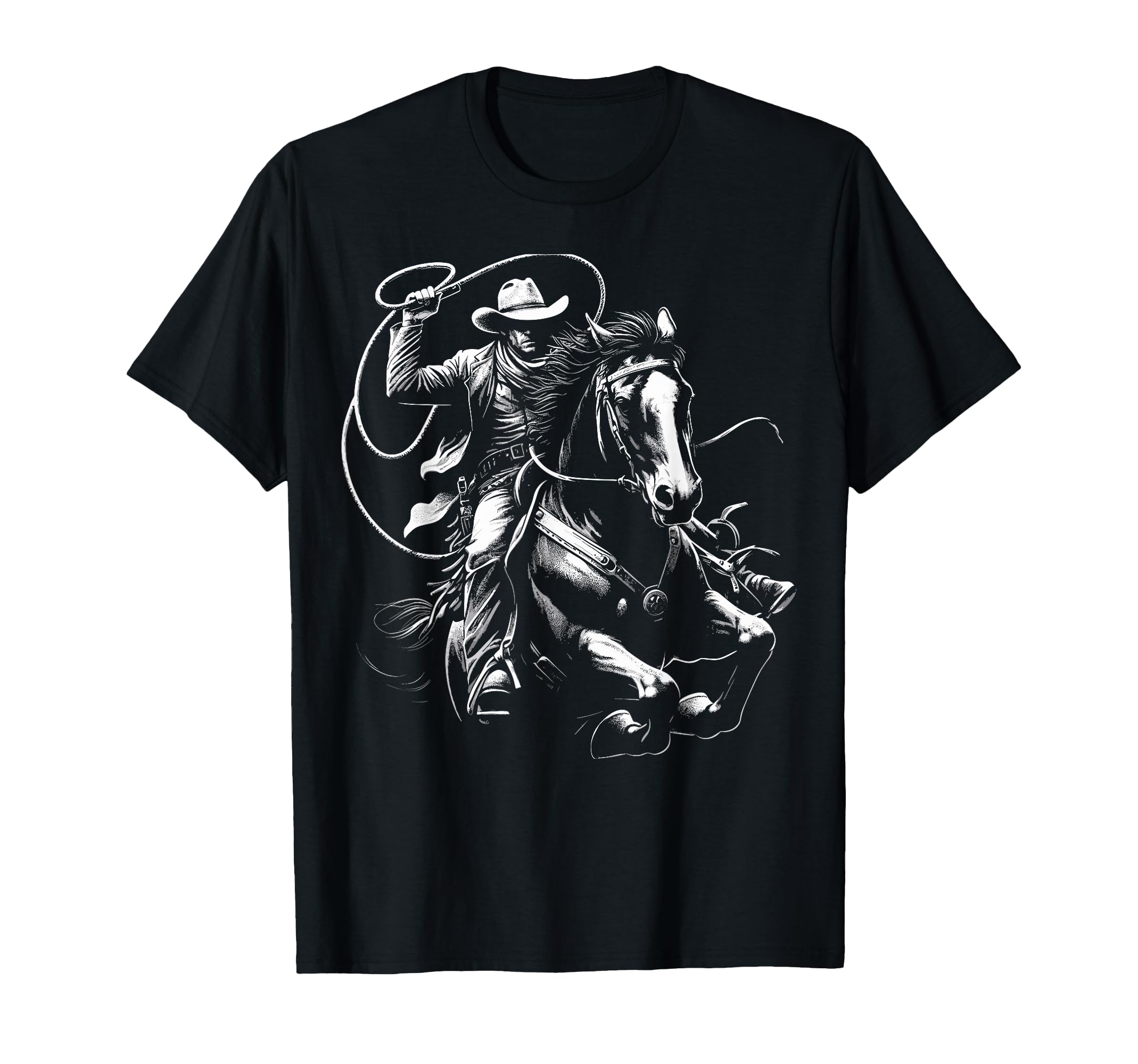 Western Cowboy Horse Rodeo Country T-Shirt - Novelty Apparel Men Women - T-Shirt, Sweatshirt, Hoodie