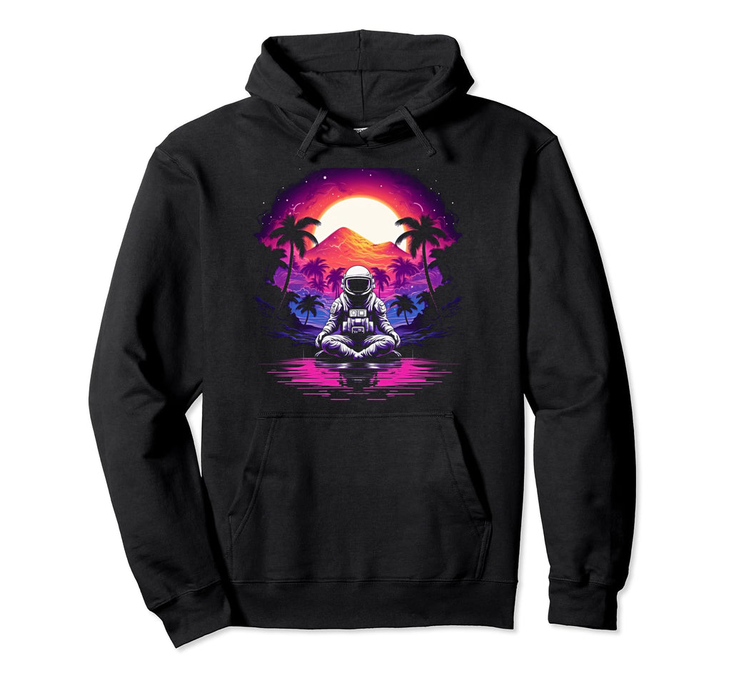 Synthwave Astronaut Cyberpunk 80S Sci Hoodie - Novelty Apparel Men Women - T-Shirt, Sweatshirt, Hoodie