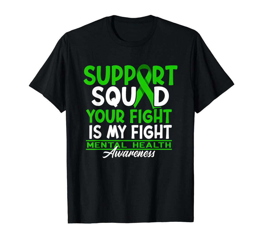 Support Awareness Squad I Depression T-Shirt - Trendy Graphic Unisex - T-Shirt, Sweatshirt, Hoodie