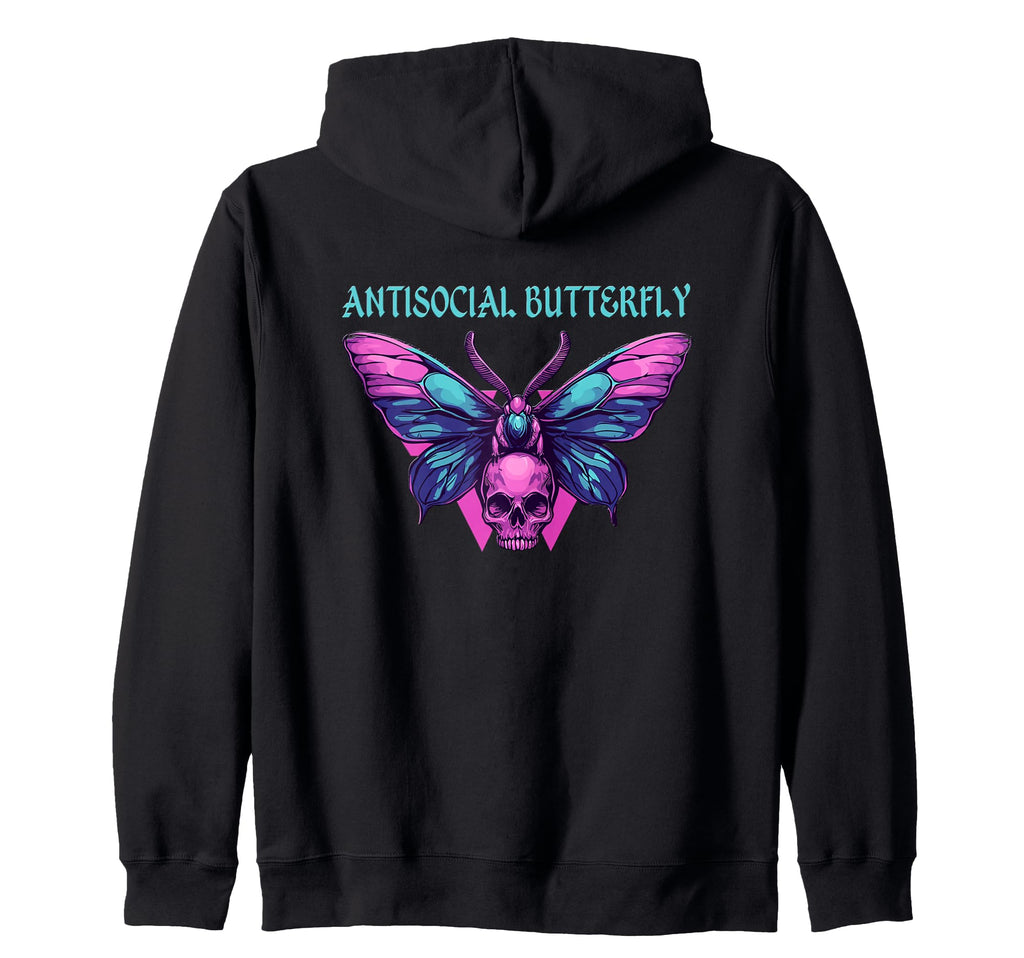 Antisocial Butterfly Gift T-Shirt - Minimalist Print for Adults - T-Shirt, Sweatshirt, Hoodie