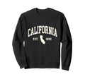 California Est 1850 State Map Sweatshirt - Streetwear Style Men Women - T-Shirt, Sweatshirt, Hoodie