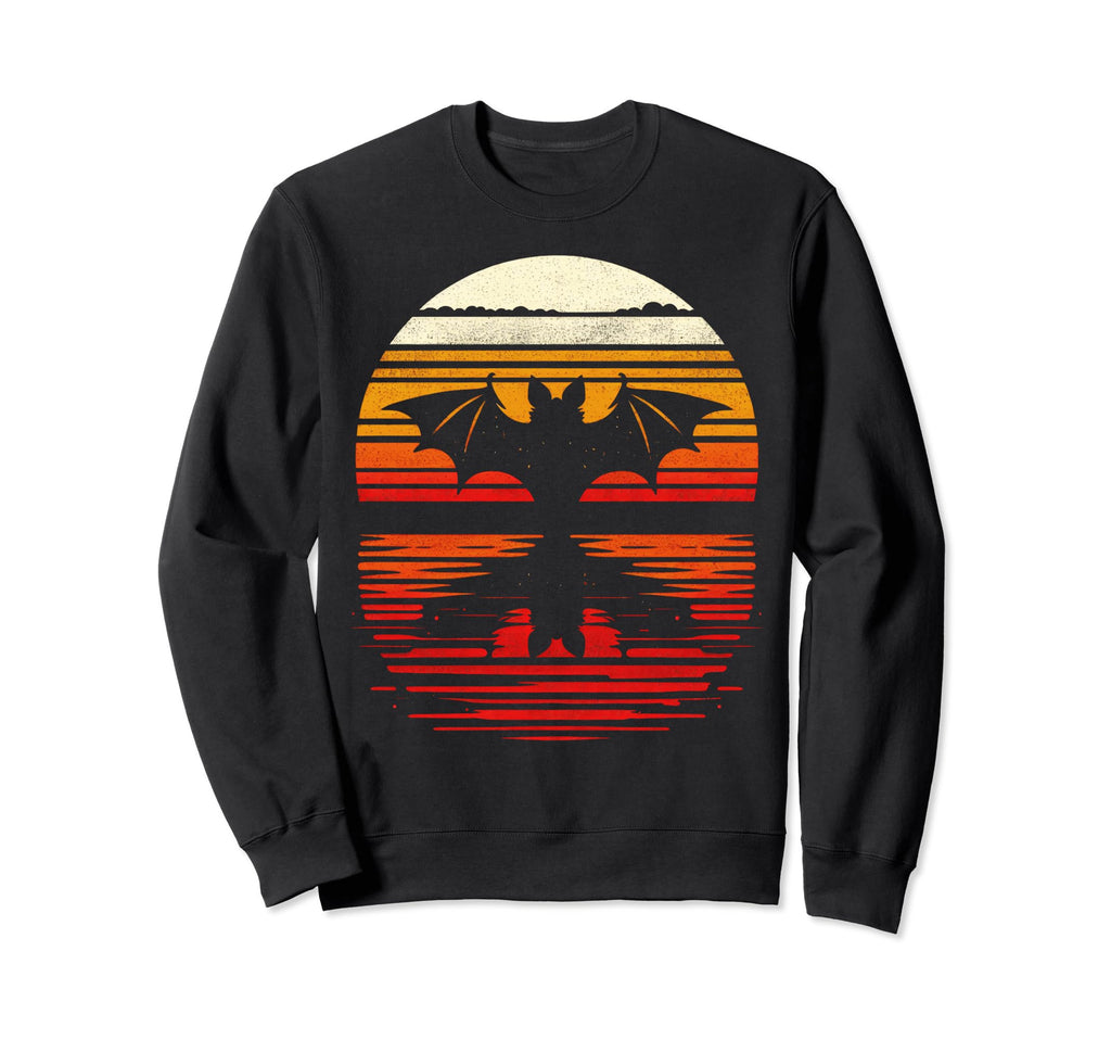 Bat Sunset Safari 70S Sweatshirt - Streetwear Style Unisex - T-Shirt, Sweatshirt, Hoodie