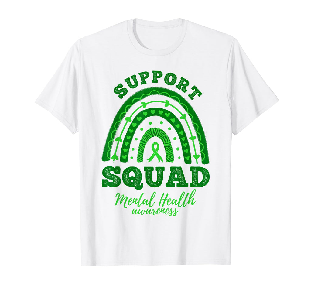 Support Squad Rainbow Mental Health T-Shirt - Streetwear Style Men Women - T-Shirt, Sweatshirt, Hoodie