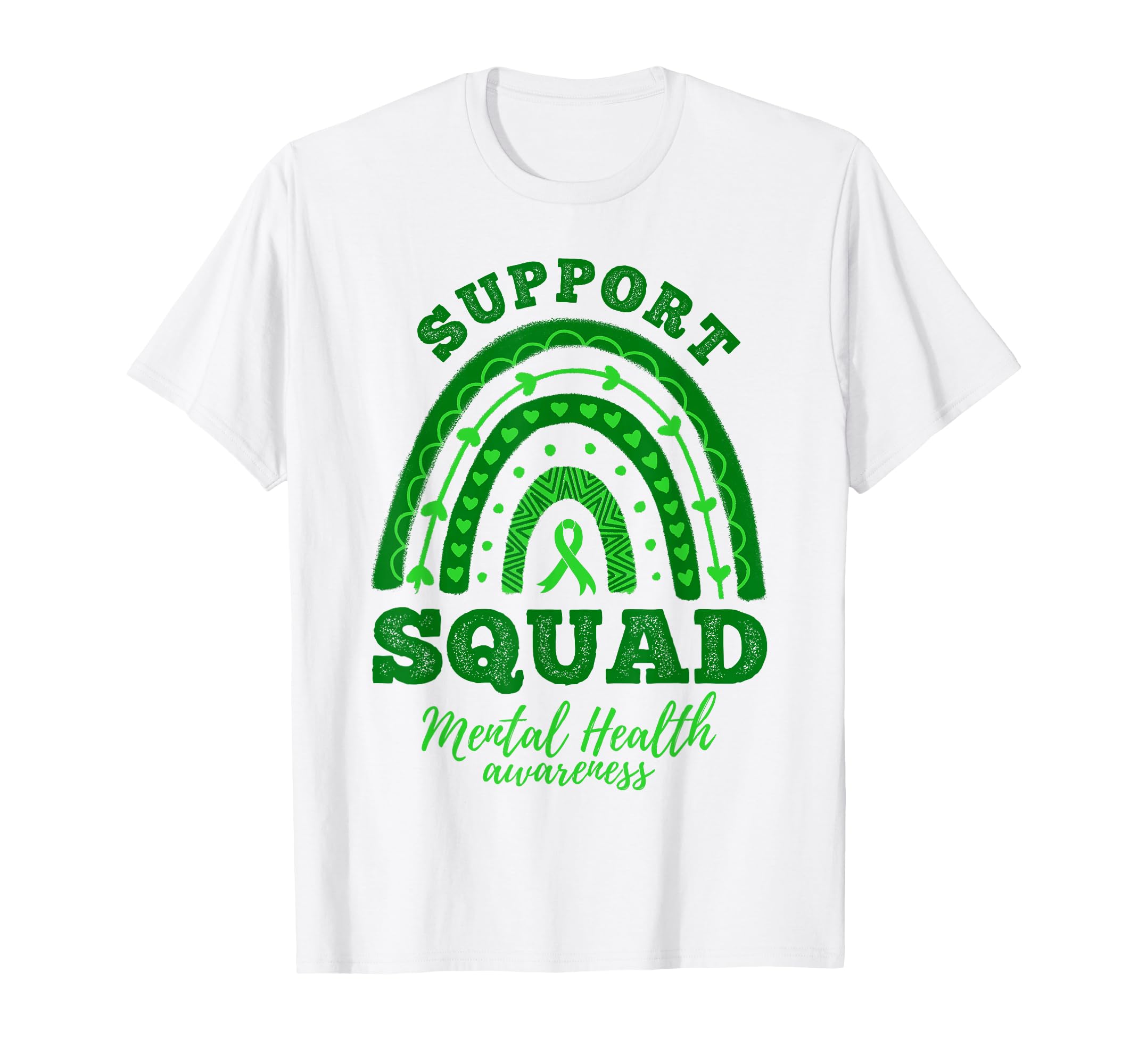 Support Squad Rainbow Mental Health T-Shirt - Streetwear Style Men Women - T-Shirt, Sweatshirt, Hoodie