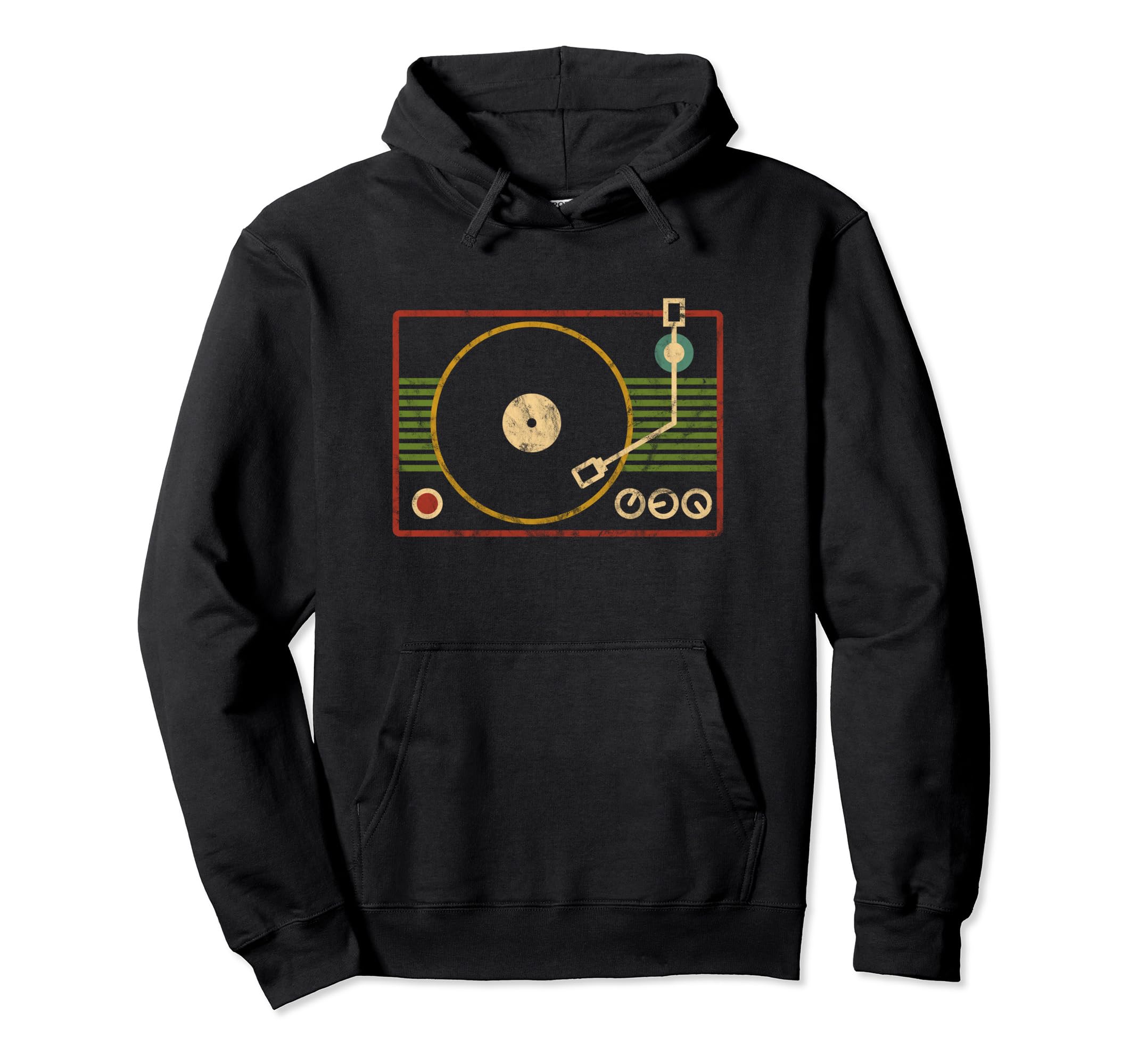 Vinyl Record Player Hoodie - Novelty Apparel Men Women - T-Shirt, Sweatshirt, Hoodie