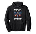 Antisocial Butterfly Funny Death Head Moth Hoodie - Novelty Apparel Unisex - T-Shirt, Sweatshirt, Hoodie