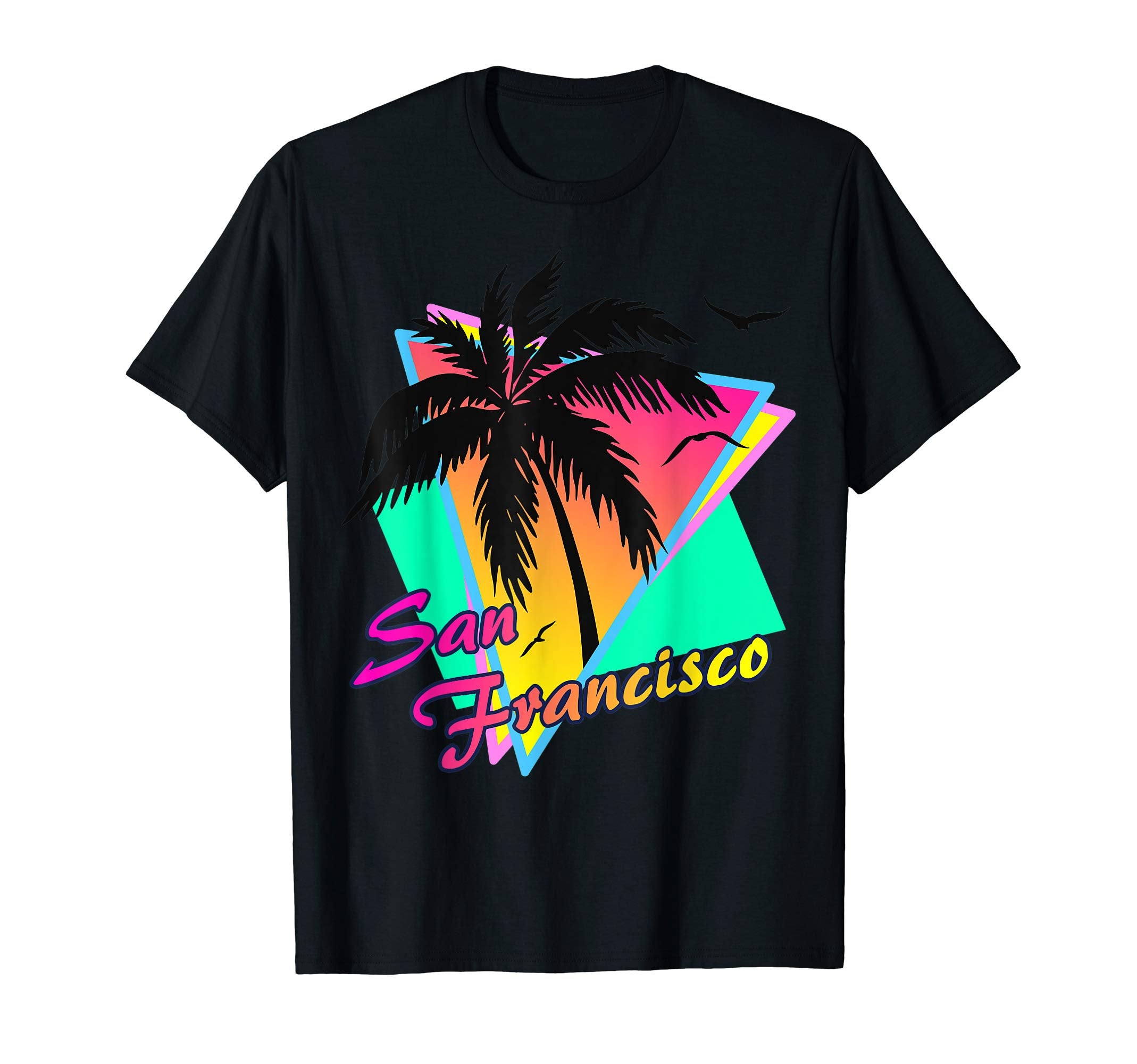 San Francisco 80S Tropical Summer T-Shirt - Fun Novelty Design Unisex - T-Shirt, Sweatshirt, Hoodie