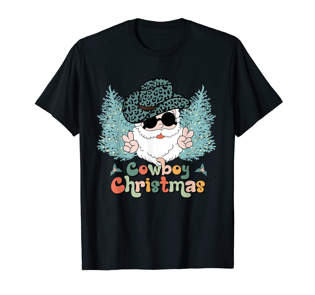 Howdy Santa Cowboy Santa Cowboy Western T-Shirt - Trendy Graphic for Adults - T-Shirt, Sweatshirt, Hoodie