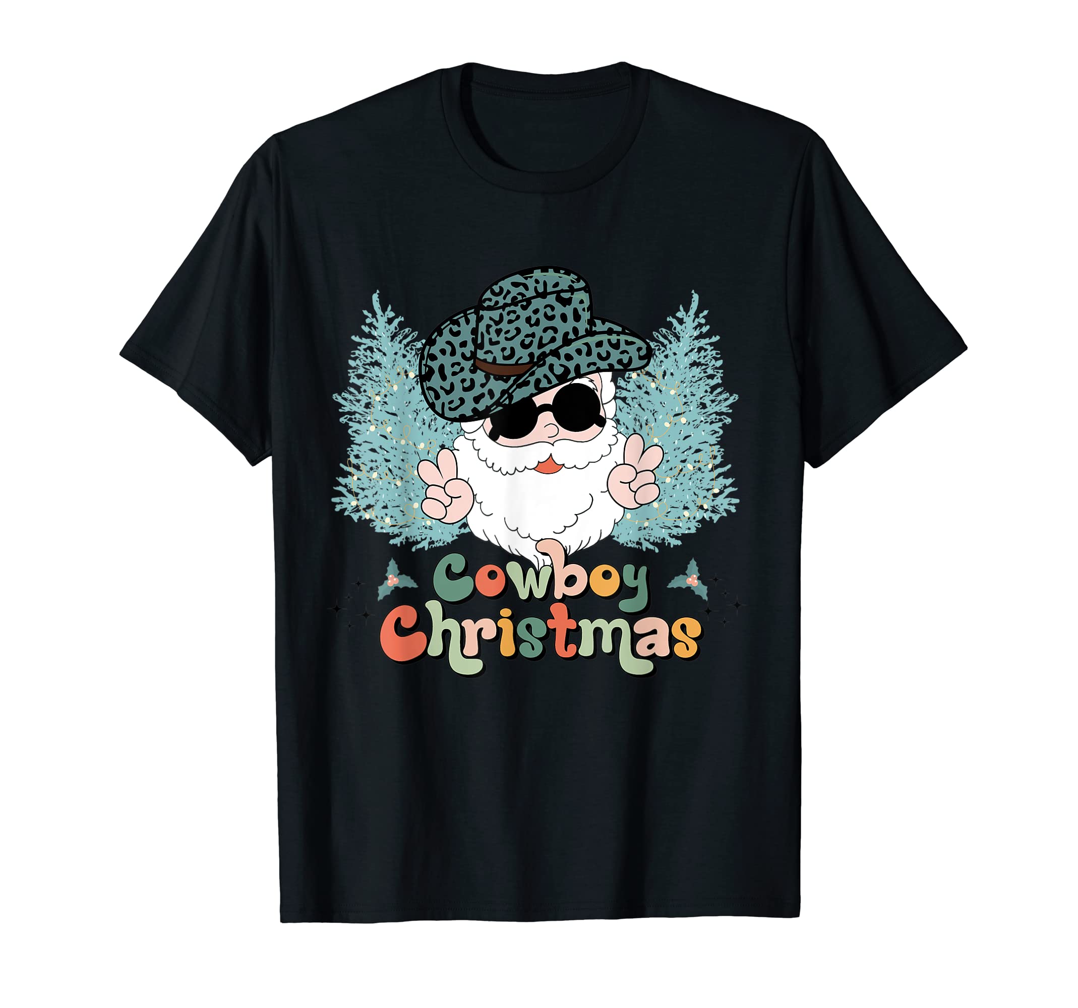 Howdy Santa Cowboy Santa Cowboy Western T-Shirt - Trendy Graphic for Adults - T-Shirt, Sweatshirt, Hoodie
