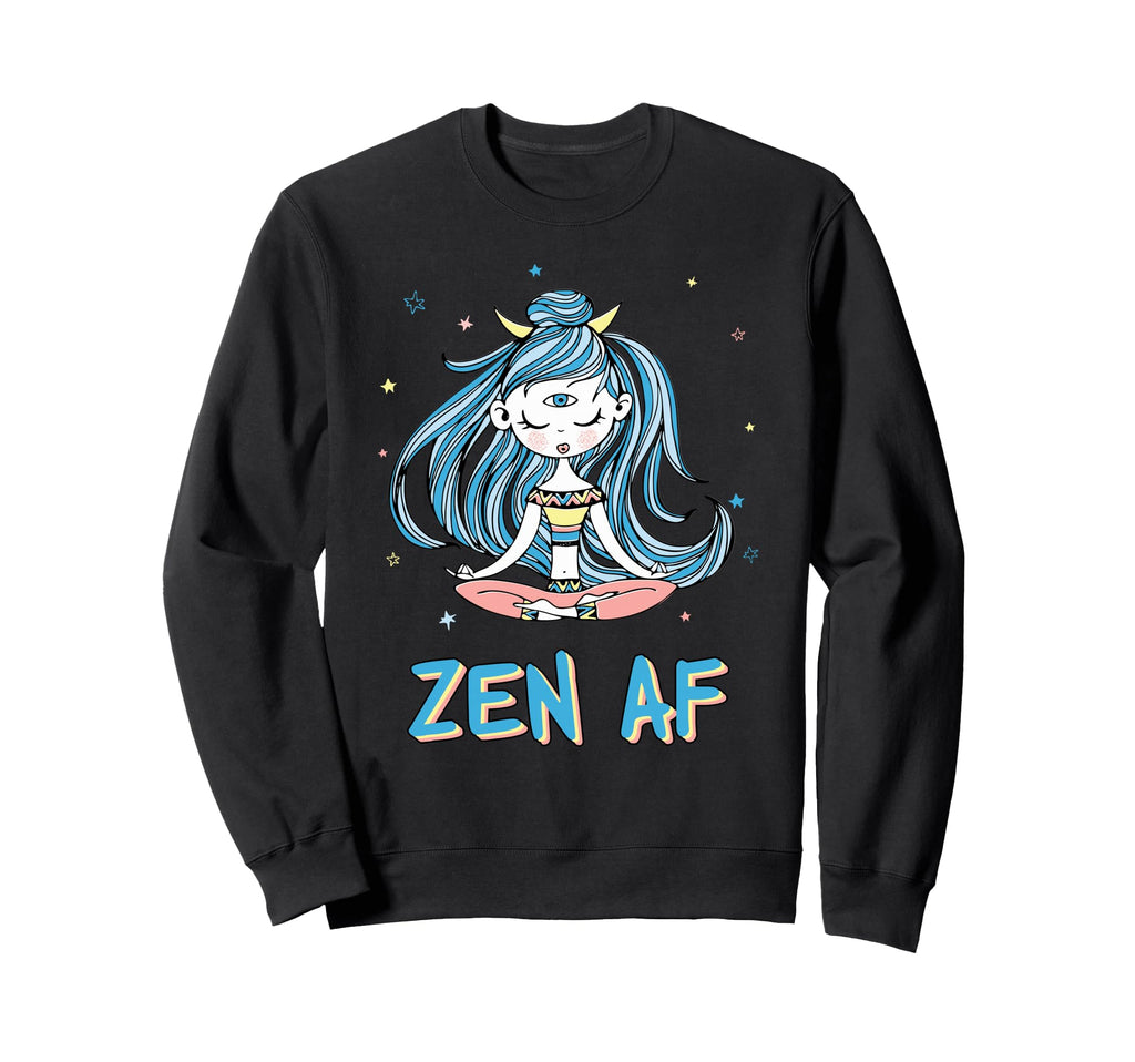 Funny Yoga Lotus Pose Meditation Sweatshirt - Casual Everyday Wear Unisex - T-Shirt, Sweatshirt, Hoodie